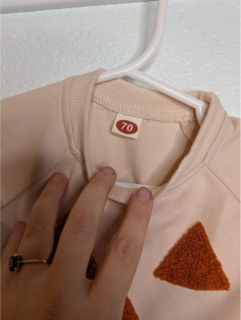 6-9mo toddler pumpkin sweatshirt jack o lantern